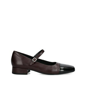 �o�K�{���h ���f�B�[�X �p���v�X �V���[�Y 25mm debbi contrasting-toe strap pumps Brown