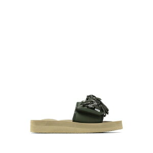 �g�[�K ���f�B�[�X �T���_�� �V���[�Y X suicoke tassel-detail platform slides Green