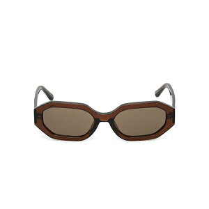 �W �A�e�B�R �����Y �T���O���X�E�A�C�E�F�A �A�N�Z�T���[ X linda farrow geometric-frame sunglasses Brown