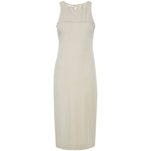�p�g���c�B�A �y�y ���f�B�[�X �����s�[�X �g�b�v�X Pinstripe-pattern midi dress Grey