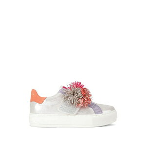 �J�[�g�W�F�C�K�[�����h�� ���f�B�[�X �X�j�[�J�[ �V���[�Y Laney pom pom leather sneakers Silver