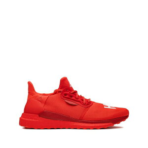 �A�f�B�_�X �����Y �X�j�[�J�[ �V���[�Y X pharrell williams solar hu glide red sneakers Red