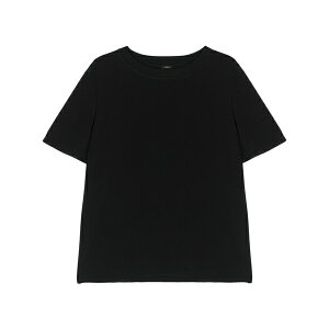 �W���Z�t ���f�B�[�X �V���c �g�b�v�X Rubin crepe-de-soie silk t-shirt Black
