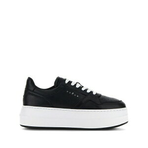 �z�[�K�� ���f�B�[�X �X�j�[�J�[ �V���[�Y H670 flatform leather sneakers Black