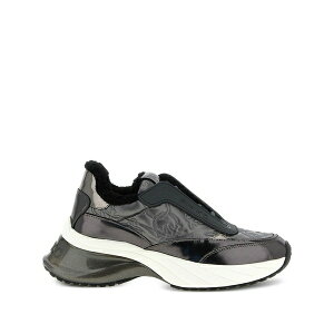 �s���R ���f�B�[�X �X�j�[�J�[ �V���[�Y Ariel 19 quilted logo-detail sneakers Grey