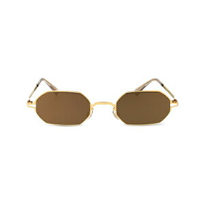 �}�C�L�[�^ �����Y �T���O���X�E�A�C�E�F�A �A�N�Z�T���[ Geometric-frame tinted sunglasses Gold