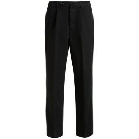 バリー メンズ カジュアルパンツ ボトムス Pleated cotton chino trousers Black