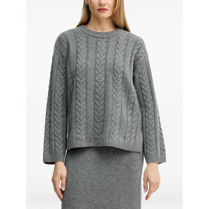 ���X ���b�V�� ���f�B�[�X �j�b�g&�Z�[�^�[ �A�E�^�[ Bryndis cable-knit sweater Grey