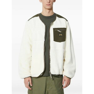�X�^�����C �����Y �p�[�J�[�E�X�E�F�b�g�V���c �A�E�^�[ Fleece panelled zip-up sweater Neutrals