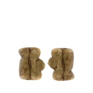 �A�b�p���X ���f�B�[�X ��� �A�N�Z�T���[ Ariel faux-fur fingerless gloves Brown