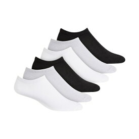 ヒュー レディース 靴下 アンダーウェア 6 Pack Super-Soft Liner Socks Black, Gray, White