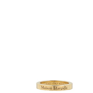 }^}WF fB[X O ANZT[ Logo Ring Yellow Gold Plating Burattato