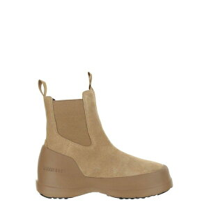 ムーンブーツ メンズ ブーツ シューズ Luna Logo-printed Slip-on Boots Sand