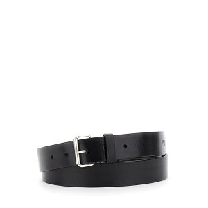 fB[XNGA[h Y xg ANZT[ 'd2 X Magliano' Black Belt With Front Buckle Closure In Leather Man Black
