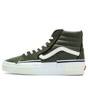 Vans �o���Y �����Y �X�j�[�J�[ �yVans SK8-Hi Reconstruct OLIVE GREEN VN0005UKOLO�z �T�C�Y US_10(28.0cm)