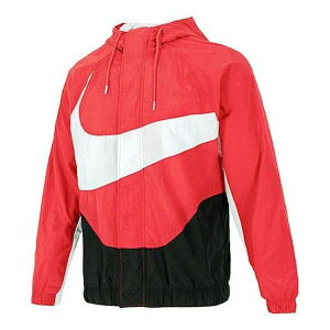 Nike iCL Y Xj[J[ yNike Sportswear Swoosh Contrasting Colors Large Logo hooded Woven Jacket Red DD5968-657z TCY US_M_S