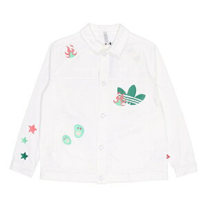 adidas AfB_X Y Xj[J[ yadidas originals SS22 Logo Cartoon Printing Sports Jacket Unisex White HP0116z TCY US_M_L
