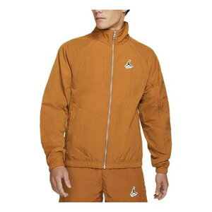 Nike iCL Y Xj[J[ yMen's Jordan Stand Collar Training Windproof Jacket Brown Yellow DH9038-241z TCY US_M_XL