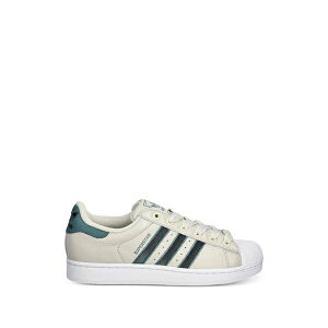 �A�f�B�_�X �����Y �X�j�[�J�[ �V���[�Y Superstar three-striped sneakers Neutrals
