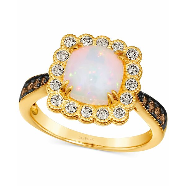 最大87%OFFクーポンルヴァン レディース リング アクセサリー Neopolitan Opal (1-1 ct.  Diamond (1 ct. Halo Ring in 14k Gold No Color