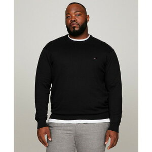 g~[ qtBK[ Y jbg&Z[^[ AE^[ Men's Big and Tall Pima Cotton Cashmere Crewneck Sweater Black