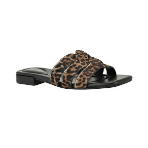 JoNC fB[X IbNXtH[h V[Y Women's Tisha Woven Slip-On Sandals Leopard Calf Hair
