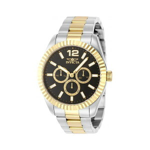 CrN^ Y rv ANZT[ Men's 49515 Specialty Quartz Chronograph Black Dial Watch Gold