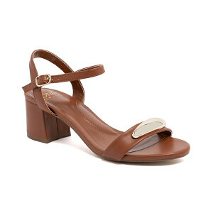 �W���[���Y�j���[���[�N ���f�B�[�X �T���_�� �V���[�Y Women's Adasyn Block Heel Dress Sandals Cognac