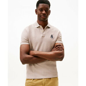 g~[ qtBK[ Y Vc gbvX Men's Heathered Crest Regular Fit Polo Shirt Heathered Newsprint