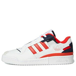 adidas �A�f�B�_�X �����Y �X�j�[�J�[ �yadidas Forum Exhibit Low 'Cloud White Red' GZ5391�z �T�C�Y US_11(29.0cm)