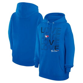 【送料無料】 カールバンクス レディース パーカー・スウェットシャツ アウター Toronto Blue Jays GIII 4Her by Carl Banks Women's Love Graphic Fleece Hoodie Royal