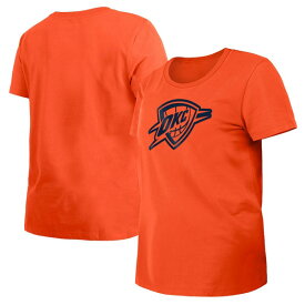 ニューエラ レディース Tシャツ トップス Oklahoma City Thunder New Era Women's 2023/24 City Edition TShirt Orange