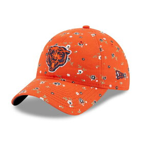 ニューエラ レディース 帽子 アクセサリー Chicago Bears New Era Women's Floral 9TWENTY Adjustable Hat Orange