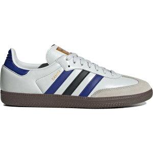 adidas �A�f�B�_�X �����Y �X�j�[�J�[ �yadidas Samba OG Crystal White Active Blue Black�z �T�C�Y US_9(27.0cm) Crystal White/Active Blue/Matte Gold
