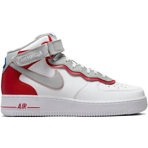 Nike �i�C�L �����Y �X�j�[�J�[ �yNike Air Force 1 Mid Athletic Club White Gym Red�z �T�C�Y US_7(25.0cm) White/Gym Red/White/Light Smoke Grey