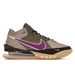 Nike �i�C�L �����Y �X�j�[�J�[ �yNike LeBron 18 Low atmos Viotech�z �T�C�Y US_5(23.0cm) Khaki/Dark Mocha/Metallic Gold-Viotech