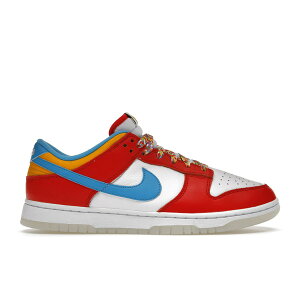 Nike �i�C�L �����Y �X�j�[�J�[ �yNike Dunk Low QS LeBron James Fruity Pebbles�z �T�C�Y US_5.5(23.5cm) Habanero Red/Laser Blue/White