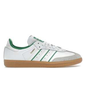 adidas �A�f�B�_�X �����Y �X�j�[�J�[ �yadidas Samba OG Crystal White Green�z �T�C�Y US_12.5(30.5cm) Cloud White/Crystal White/Green