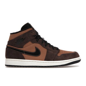 Jordan �W���[�_�� �����Y �X�j�[�J�[ �yJordan 1 Mid SE Dark Chocolate�z �T�C�Y US_9(27.0cm) Dark Chocolate/Archaeo Brown/Black/Crimson Bliss