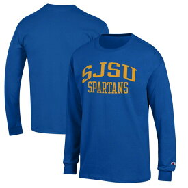 チャンピオン メンズ Tシャツ トップス San Jose State Spartans Champion Jersey Long Sleeve TShirt Royal