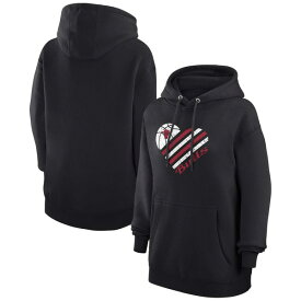 カールバンクス レディース パーカー・スウェットシャツ アウター Chicago Bulls G III 4Her by Carl Banks Women's Heart Pullover Hoodie???Black