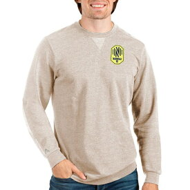 アンティグア メンズ パーカー・スウェットシャツ アウター Nashville SC Antigua Reward Crewneck Pullover Sweatshirt Oatmeal