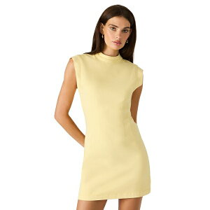 �X�e�B�[�u �}�f�� ���f�B�[�X �����s�[�X �g�b�v�X Women's Barca Mock Neck Bodycon Dress Golden Glow