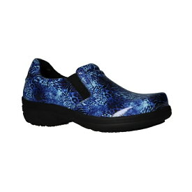 イージーストリート レディース サンダル シューズ Easy Works Women's Bind Clogs Blue Mosaic Patent