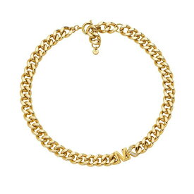 マイケルコース レディース ネックレス・チョーカー・ペンダントトップ アクセサリー Women's Statement Link Necklace 14K Gold Plated Brass with Clear Stones Gold Tone