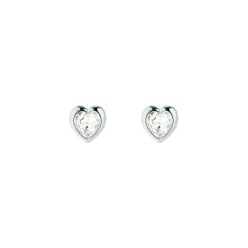 テッドベーカー レディース ピアス＆イヤリング アクセサリー HAN: Crystal Heart Earrings For Women Silver