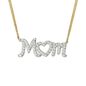 ジャニ ベルニーニ レディース ネックレス・チョーカー・ペンダントトップ アクセサリー Cubic Zirconia MOM Heart 18" Pendant Necklace in Sterling Silver & 18k Gold-Plate, Created for Macy's Gold over silver