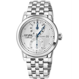 ジェビル メンズ 腕時計 アクセサリー Men's Gramercy Silver-Tone Stainless Steel Watch 39mm Silver