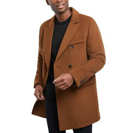 マイケルコース メンズ ジャケット＆ブルゾン アウター Men's Lunel Wool Blend Double-Breasted Overcoat Brown