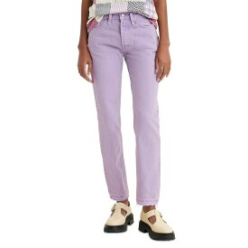 リーバイス レディース デニムパンツ ボトムス Women's 501 Original-Fit Straight-Leg Jeans Purple Rose